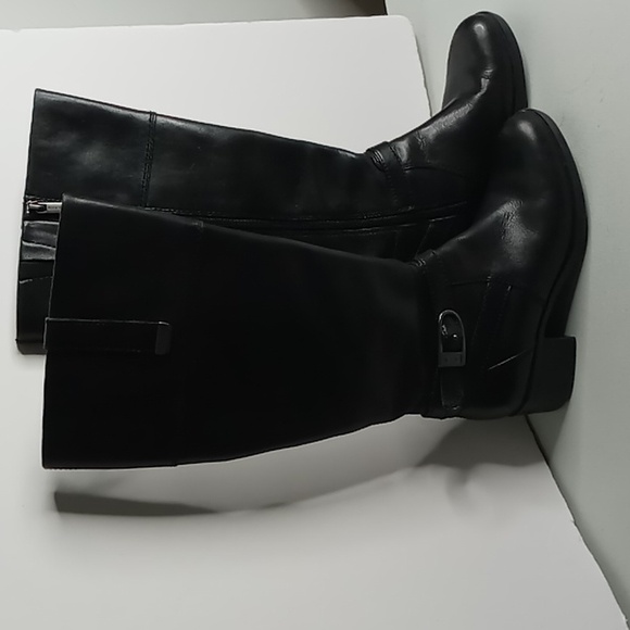 Bandolino+ BD - BAYA - Tall Leather Boots w/Buckle Detail- Black - size 6M - Picture 3 of 16